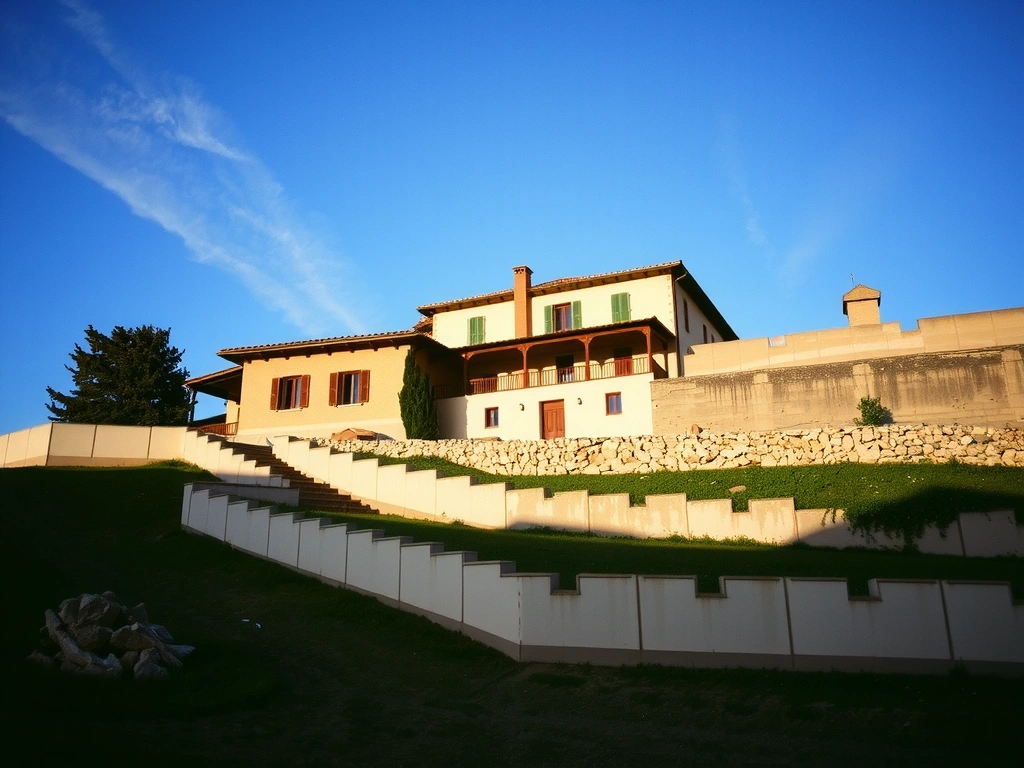 Villa des Oliviers sur pente raide